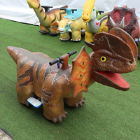 Trottinette Électrique Dinosaure Personnalisée pour Enfants, Siège Sûr, Idéale pour Location en Aire de Jeux Intérieure/Extérieure