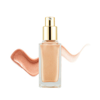 Enlumineur liquide pour le maquillage, enlumineur scintillant, paillettes corporelles, bronzer, huile scintillante dorée