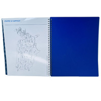 Cahier d'exercice estampillé en feuille à couverture souple personnalisée exécutive/organisateur de planificateur en spirale/journal d'articles stationnaires de planificateur de chasseur