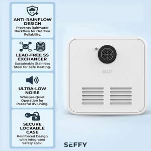 Chauffe-eau sans réservoir pour camping-car à fonctionnement silencieux, <span class=keywords><strong>gaz</strong></span> propane, réglage numérique de la température, échangeur de chaleur en acier inoxydable, classe énergétique - Product Image 3