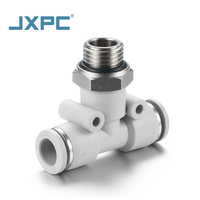 Raccord en T PL06-G01 à connexion rapide en plastique pour système de brumisation d'irrigation pneumatique de jardin