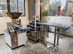 เครื่องปั้นแป้งซาลาเปาอัตโนมัติ เครื่องแบ่งแป้งทรงกรวย เครื่องปั้นแป้งขนมปังพิซซ่า เครื่องปั้นแป้งกลม สแตนเลส ความแม่นยำ 1 กรัม - Product Image 5