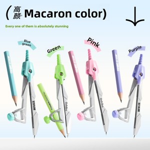 Juego de 8 Compases con Estuche Metálico, Regla, Triángulo y Herramientas de Medición para Dibujo Matemático - Product Image 4
