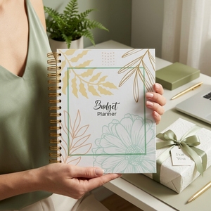 Agenda con Rilegatura a Spirale, Copertina Rigida, 12 Mesi, Organizzatore Finanziario, Registro di Entrate e Spese Familiare, Diario <span class=keywords><strong>per</strong></span> il Budget - Product Image 5