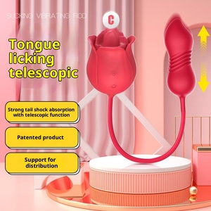 Jouet sexuel rose rouge vibrant pour femme, masturbateur corporel rechargeable par USB, étanche IPX7, <span class=keywords><strong>9</strong></span> fréquences, sensation de toucher réel, 50 dB - Product Image 6