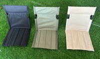 Chaise de sol pliable légère et portable avec dossier, siège d'atelier et rangement, tapis de plage sans pieds et chaise de méditation