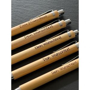 Stylo en bambou vierge à personnaliser, gravure sur mesure, stylo-plume en bois, promotion, stylo bille en bois, impression de logo personnalisé - Product Image 4