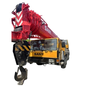 Grue Mobile Tadano d'occasion de haute qualité 100t grue de camion Sany avec charge de levage de 50t boîte de vitesses de roulement de moteur de pompe à moteur d'occasion - Product Image 1