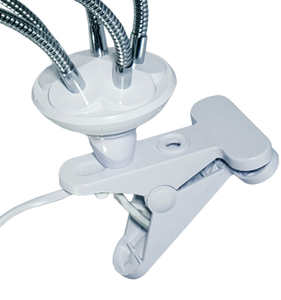 Support de lampe à pince 5 têtes, douille de lampe de bureau flexible à 360 degrés, douille E27 avec interrupteur marche/arrêt, prise US EU UK, col de cygne à clipser - Product Image 4
