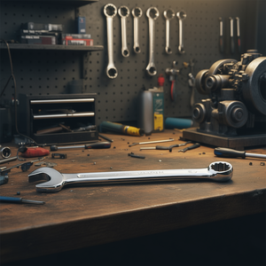 Llave combinada Fervi de cromo vanadio de 12 mm con extremo abierto y extremo cerrado para reparación mecánica - Product Image 3