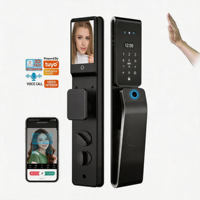Serrure intelligente à reconnaissance faciale avec accès à distance, application Tuya Wifi, reconnaissance faciale 3D, caméra automatique, empreinte digitale, code PIN, serrure intelligente