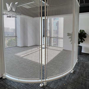 Panneau de séparation murale moderne minimaliste personnalisé en acier inoxydable 304 201 noir, écran de cloison en fil métallique pour villas et hôtels - Product Image 4