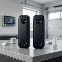 Porte infrarouge de sécurité TPD avec photocellule anti-pincement, code roulant, construction métallique, distance de contrôle de 30 m, sans fil
