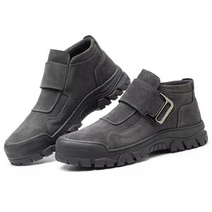Botas de trabajo resistentes al desgaste para obras de construcción, ropa de trabajo, zapatos deportivos impermeables y antideslizantes para senderismo para hombres - Product Image 1