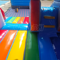 Château gonflable extérieur espace spatial avec toboggan, aire de jeux gonflable combinée, château gonflable commercial d'astronaute avec toboggan