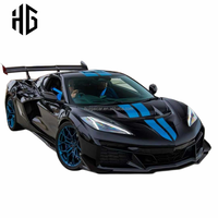 Kit de carrosserie de conversion pour Chevrolet Corvette C8 Z06 2019+ : Aileron arrière style ZR1, aileron de coffre de course, spoiler haute performance, pièces automobiles
