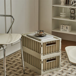 MONR صندوق تخييم بلاستيكي قابل للطي في الهواء الطلق شكل مستطيلي من مادة PP مع مقبض للراحة والتخزين - Product Image 4