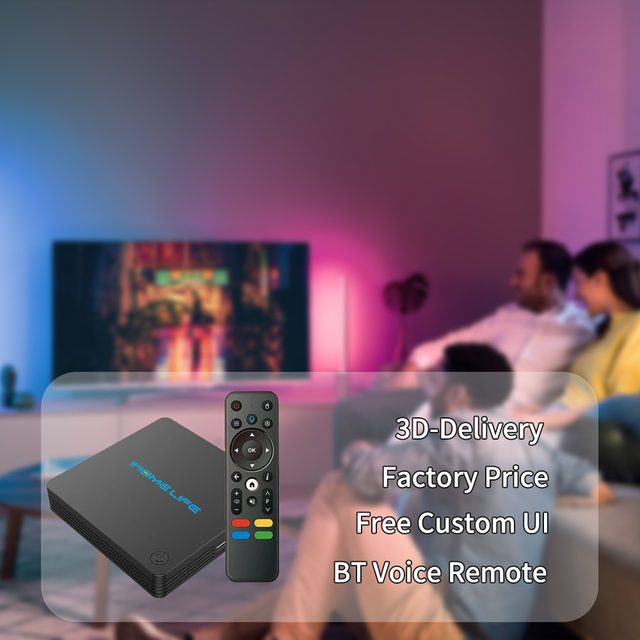 Wholesale New Design Android 13 Smart TV Box with Stalker Player 2.4g 5g WiFi 4K Resolution 2GB RAM US Plug Fast Shipping