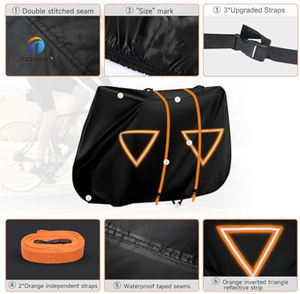 Stockage extérieur étanche toutes saisons 600D Oxford Bike Cover SUV-Réflecteurs de nuit légers pour le <span class=keywords><strong>transport</strong></span> - Product Image 5