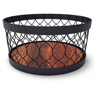 Cesta de Malla de Alambre de Hierro para Frutas y Pan, Organizador de Encimera/Mesa, Contenedor de Almacenamiento Multiusos, Decoración del Hogar, Utensilios de Cocina, Catering - Product Image 1