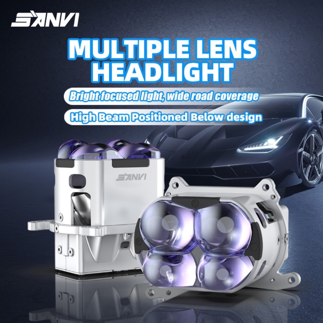 SANVI 3.0inch C4S LED 6000K Hi Lo Beam Automotive Lighting System Best Price High Quality
