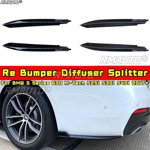 For BMW 5 Series G30 M-Tech 525i 530i 540i 2017+ Rear Bumper <b>Diffuser</b> Lip Spoiler Rear Splitter Protector <b>Car</b> Accessories - Product Image 1