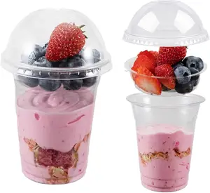 Одноразовые пластиковые чашки для выпечки десертов, прозрачные одноразовые питьевые чашки для домашних животных