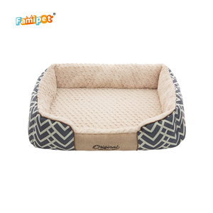 Famipet Hersteller Custom <span class=keywords><strong>Luxury</strong></span> Design Weiche Komfortable Hunde bett Rechteck Wasch bare Haustier Welpe Katze Hunde bett - Product Image 6