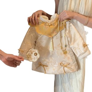 Tongxingyuan Baby Girl Chinese Style Dress Winter New Year Outfit Traditional Clothing First Birthday Celebration Dress - Product Image 5