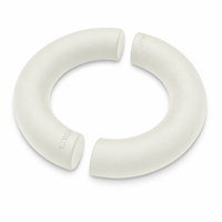 Haltères en silicone semi-circulaires antidérapants au toucher doux pour Pilates, salle de sport, studio, vente en gros