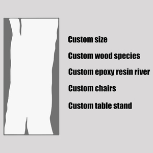 Moderno tavolo da pranzo a 6 posti Custom Design di lusso fiume <span class=keywords><strong>resina</strong></span> epossidica massello noce lastre <span class=keywords><strong>in</strong></span> legno scrivania per sala da pranzo mobili - Product Image 6