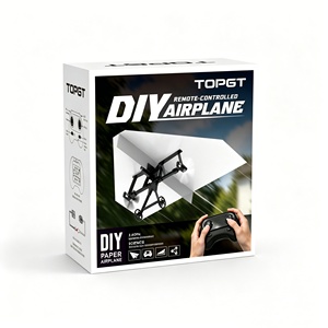 Kit STEM Fai-da-Te per Bambini, Aereo RC 2.4G <span class=keywords><strong>con</strong></span> Decollo e Atterraggio a Un Tasto, Design Aerodinamico, Luci LED, Resistente alle Intemperie - Product Image 6