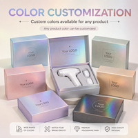 Boîte personnalisée de luxe pour appareil d'épilation IPL avec doublure en éponge et finition mate, fermeture magnétique, emballage en carton rigide