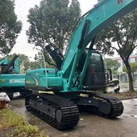 Excavatrice sur chenilles KOBELCO SK200D d'origine japonaise, faible kilométrage, peu d'heures de travail, 20 tonnes, matériel de construction à vendre