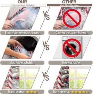 Decorazione di capodanno per albero di natale paesaggio invernale di neve sfondo personalizzabile di fotografia di caramelle di buon natale - Product Image 4