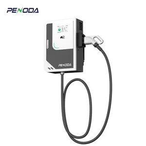 PENODA 20 30 40 Kw Wallbox şarj seviye 2 elektrikli araç şarjı 50 Amp Ev duvar Ac şarj aleti üretici ile OEM ODM Ocpp reklam