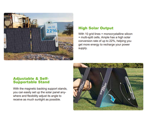 Panneau solaire pliable mono 60W RV avec la <span class=keywords><strong>technologie</strong></span> Perc Panneaux solaires portables légers flexibles - Product Image 2