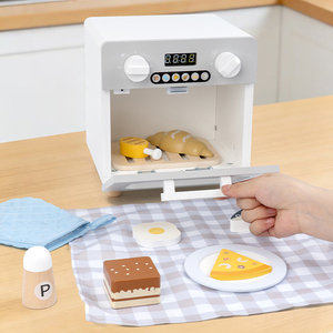 Set di Giocattoli da Cucina Montessori in Legno con Forno e Accessori Alimentari in Plastica per il Gioco Immaginativo dei Bambini - Product Image 5