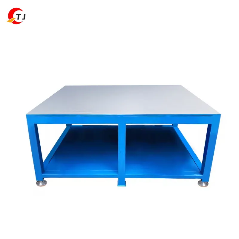 Bancada de trabalho industrial para fabricação de aço resistente, mesa de trabalho para moldes e ferramentas