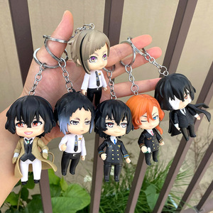 Set de 6 Llaveros de PVC de 10cm con Personajes de Anime, Figuras de Nakajima <span class=keywords><strong>Atsushi</strong></span> y Dazai Osamu, para Bolsos, Regalos, Venta al Por Mayor - Product Image 1