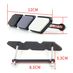 Emblème de calandre de voiture en acrylique transparent laser, badge de calandre ADT bleu dégradé tricolore à 3 grilles - Product Image 5