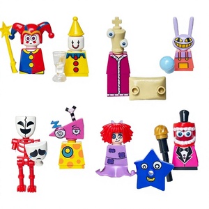 Juego de 8 bloques de construcción de anime Pomni Caine <span class=keywords><strong>Jax</strong></span>, figuras ensamblables de Raghata Gangle Kinger Zooble, juguetes para mayores de 14 años - Product Image 1