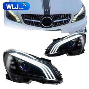 High Brightness LED Headlights with <b>Projector</b> Lens for C-Class W204 2011-2014 12V - Product Image 1