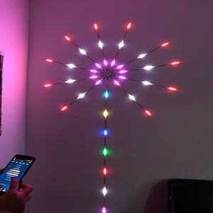 Thông Minh Wifi Ứng Dụng Điều Khiển Đa Màu Sắc RGB Hiệu Ứng Năng Động Cảnh Và Âm Nhạc Khiêu Vũ LED Dải Pháo Hoa Ánh Sáng Cho Valentine Của Ngày Nhà - Product Image 6