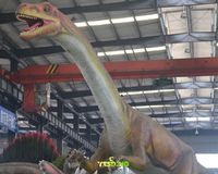 Dinosaure animatronique réaliste électrique Plateosaurus, modèle en silicone et caoutchouc fait main pour centres commerciaux, salles de jeux et expositions