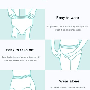 Pantalones de Seguridad para el Periodo Menstrual para Mujeres, Pantalones de Dormir, Ropa Interior, Toalla Sanitaria Desechable ISO, Algodón Suave y Cómodo para Adultas - Product Image 5