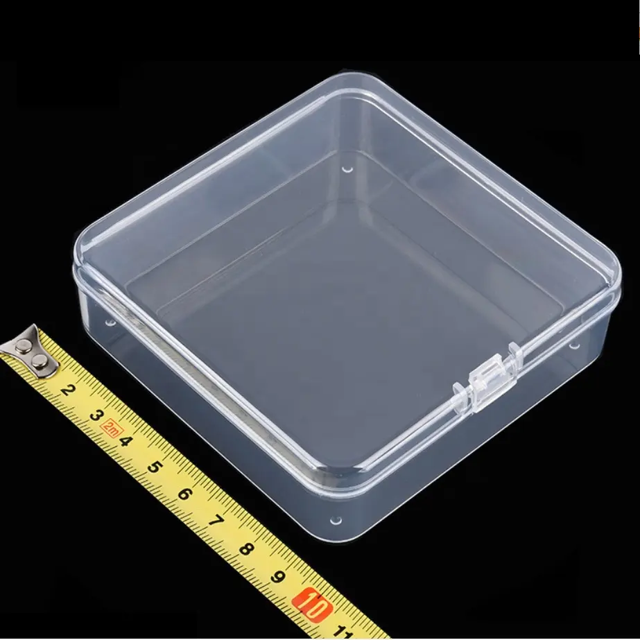 Прозрачные пластиковые коробки GT95 хорошего качества, в наличии, для хранения, 95*95*28 мм
