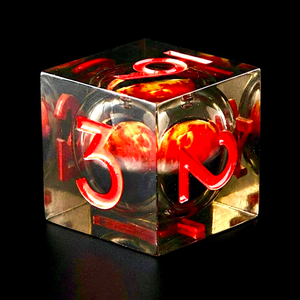Ensemble de dés DND œil de <span class=keywords><strong>dragon</strong></span> bleu océan, dés polyédriques avec chiffres argentés, 1 pièce, 18 mm, œil de <span class=keywords><strong>dragon</strong></span> D6 pour Dungeons and Dragons, jeu de rôle de table - Product Image 2