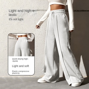 <span class=keywords><strong>Pantaloni</strong></span> Jogger Casual da Donna Taglie Forti, <span class=keywords><strong>Vita</strong></span> Alta Elastica, Lavaggio Effetto Usurato, Traspiranti, Gamba Dritta, Vestibilità Ampia e Oversize - Product Image 2