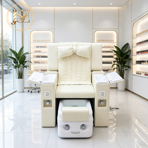 Fauteuil de <span class=keywords><strong>massage</strong></span> inclinable de luxe moderne avec bain de pieds et bassin à remous pour manucure et pédicure, idéal pour les spas et salons de <span class=keywords><strong>massage</strong></span> - Product Image 3